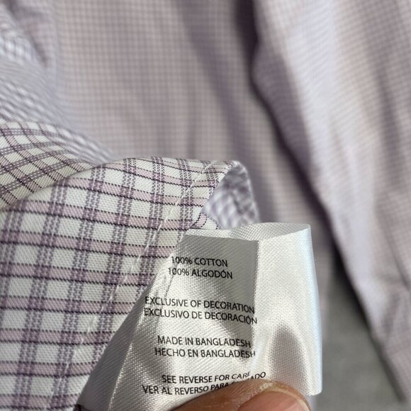 NEW Banana Republic Men's XL Slim Fit Checkered Dress Shirt Button down - Picture 3 of 8